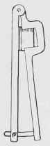 Fixing Forceps for Castration by Torsion.