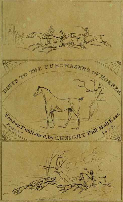 Hints To Purchasers Of Horses