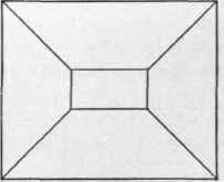 Fig. 21.   Plan of Hip Roof with Deck.