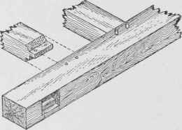 Fig. 139. Tenon and Tusk Joint between Sill and Girder
