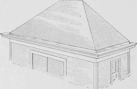 Fig. 172. Roof Showing Concealed Gutter
