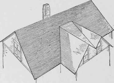 Fig. 183. Example of Double Gable Roof