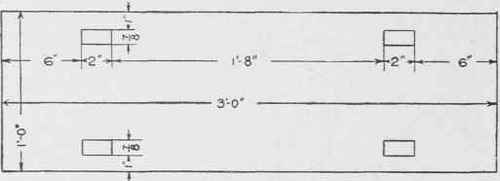 Fig. 2. Method of Testing Cement Bricks for Crushing Strength.
