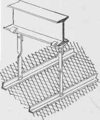 Fig. 225. Hanging of Wire Lath Ceiling.