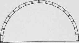 Fig. 261. Plan of Vertical Studding for a Niche