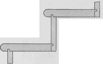 Fig. 3. Vertical Section of Stair Steps.