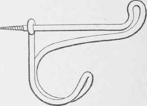 Fig. 65. Common Type of Wardrobe Hook Made from. Wire.
