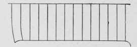 Fig. 72. Plan of Straight Stair with Cylinder at Top for Return Rail.