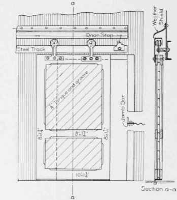 Fig. 90. Detail of a Wooden Door.