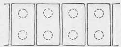 Fig. 97. Capping of two Rows of Piles.
