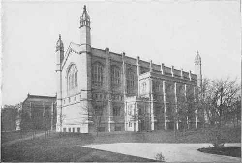 THE BUILDING OF THE LAW SCHOOL OF THE UNIVERSITY OF CHICAGO