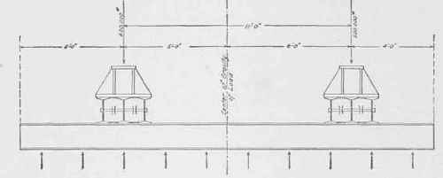 Diagram of Grillage Footing. Fig. 154.