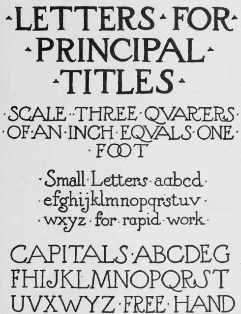 Fig. 10. Letters for Architectural Office use.
