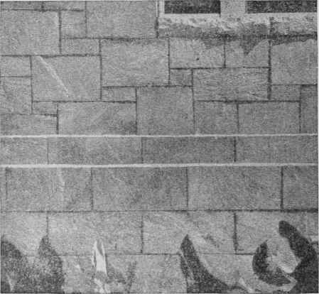 Fig. 13. Seam Faced Granite Wall.