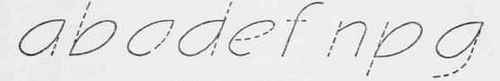 Fig. 29. Method of Constructing Parts of Small Arc Line Letters