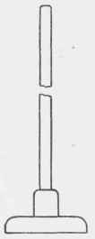 Fig. 8. Rammer for Dry Concrete. (Shoe 6 inches square.)