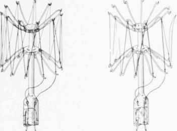 Fig. 12. Appearance of Filament After Filament Frame Showing Having Been Used. Broken Filament.