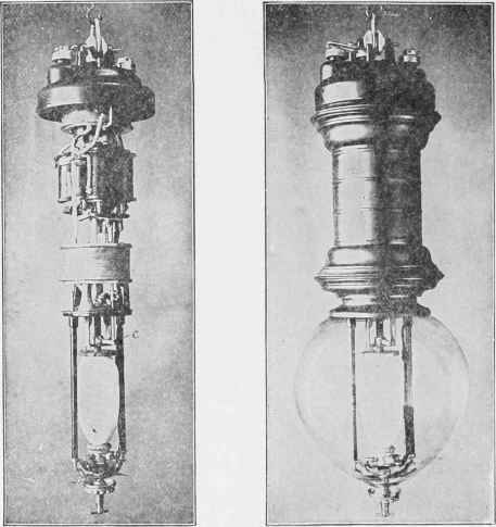 Fig. 3S. Enclosed Arc Lamp with Carbon Feed Mechanism.