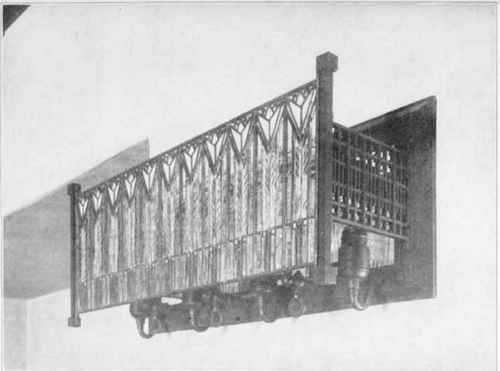 GAS AND ELECTRIC FIXTURE IN LIVING ROOM OF ALPHA DELTA PHI CHAPTER HOUSB AT CORNELL UNIVERSITY, ITHACA, N. Y.