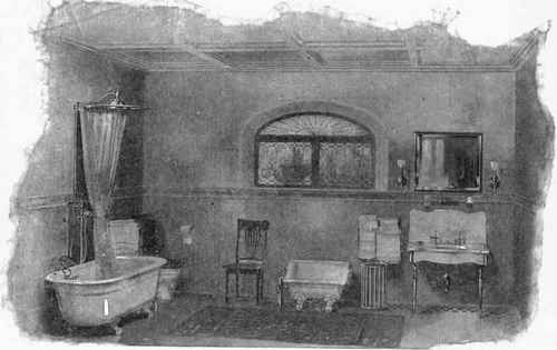 Representative Type of Modern American Bath Room.