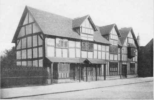 SHAKESPEARE'S HOUSE AT STRATFORD ON AVON