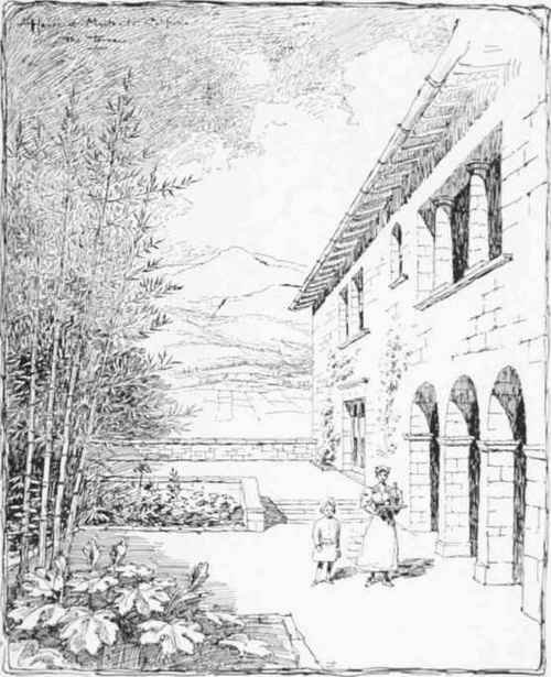 TERRACE OF HOUSE AT MONTECITO, CALIFORNIA Myron Hunt & Elmer Grey, Architects, Los Angeles, Cal.