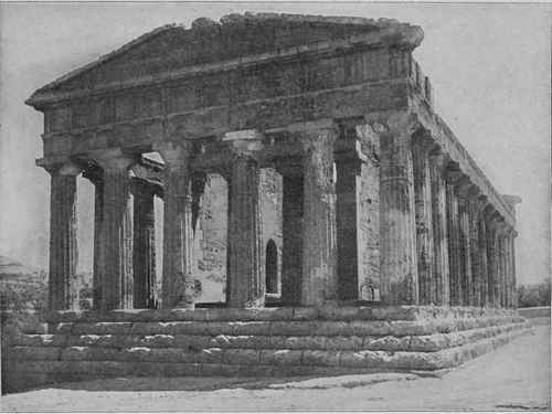 Temple of Concord, Girgenti, Sicily. Showing early example of use of Greek Doric Order