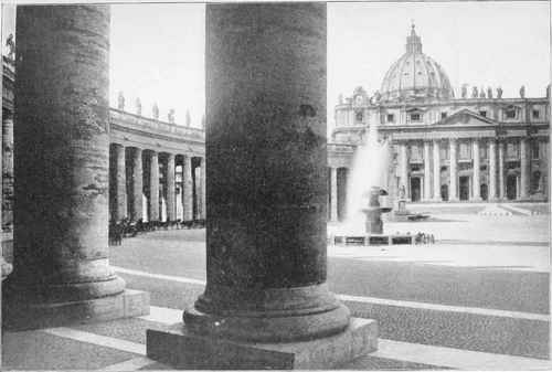 VIEW OF THE PIAZZA IN FRONT OF ST. PETER'S, ROME, ITALY