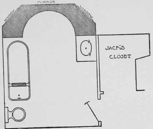 Plan of Mary's Bathroom.
