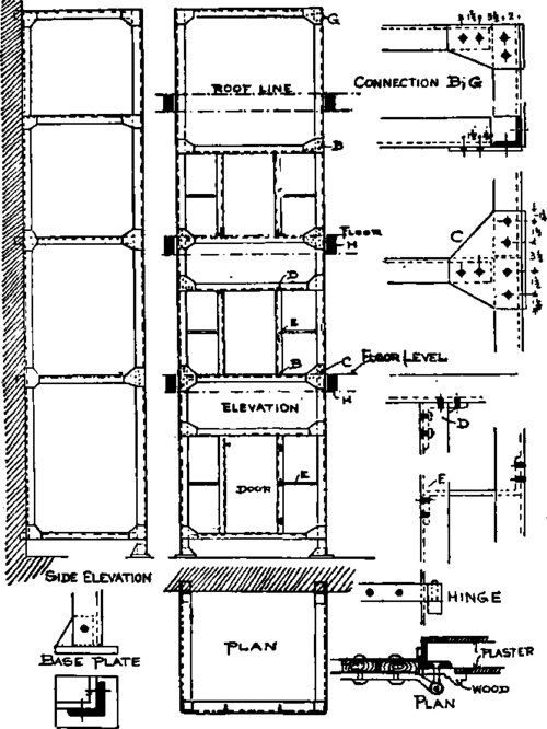 148 Freight Elevator Enclosure images/ArchitecturalIronAndSteel01 52