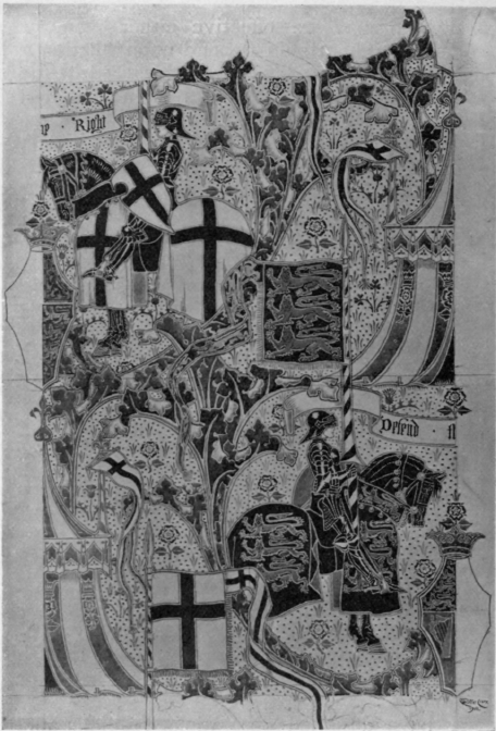 Printed Cretonne Hanging, Defend the Right