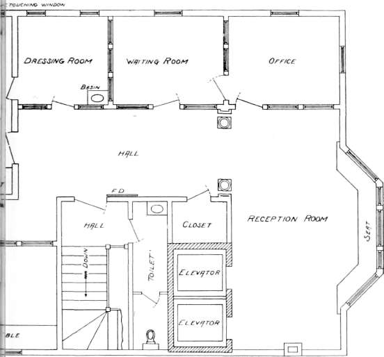 Floor Plan Of The Eastman Studio.