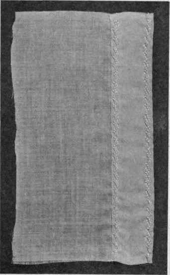 FIG. 134.   Box plait for corset cover, edges featherstitched.