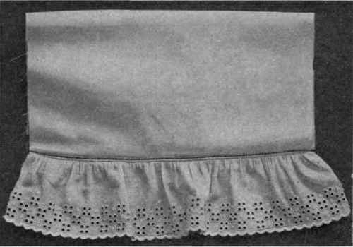 Fig. 131.   Ruffle of embroidered edging.