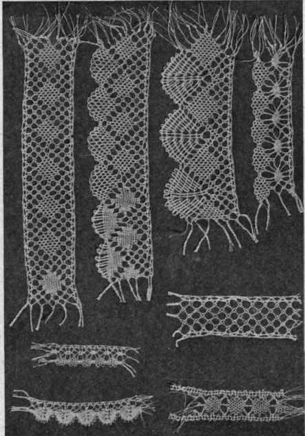 Fig. 18.   Hand made (pillow) cluny lace.