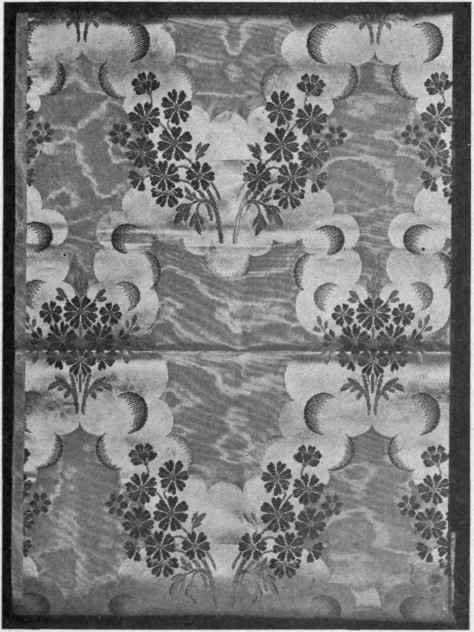 Fig. 6.   Silk brocade showing up and down in design, produced by weave.
