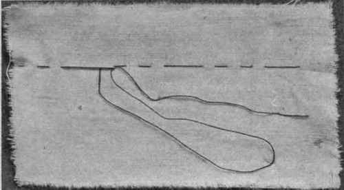 Fig. 97.   Dressmaker basting.