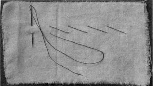 Fig. 98.   Diagonal basting.