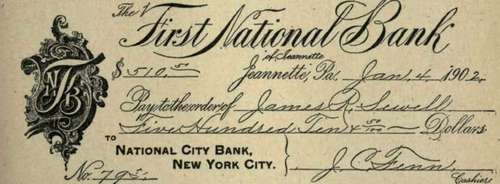 A CASHIER'S CHECK