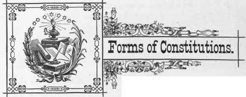 Constitutions And By Laws 503