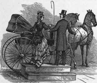 Fig. 19. Assisting the lady into the carriage.