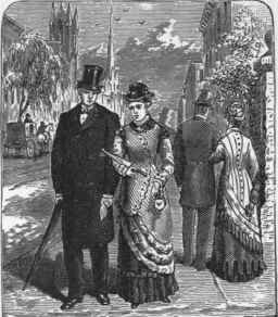Fig 21. The street promenade. The gentleman gives the lad; the inside of the walk. *