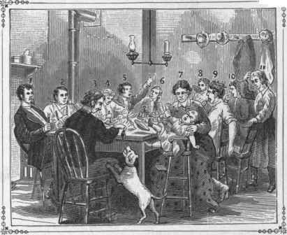Fig. ii. BAD MANNERS AT THE TABLE.