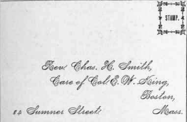 Form Of Superscription On Envelopes 273