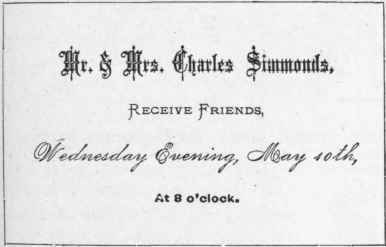 Notes Of Invitation Invitations To Receptions And  307