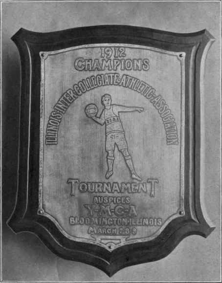 Fig. 10. Athletic trophy of etched copper. (The copper plate is nineteen inches high.)