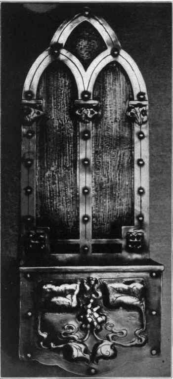 Fig  137. Font with chased decoration.