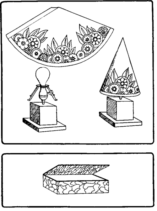 A lamp with a base