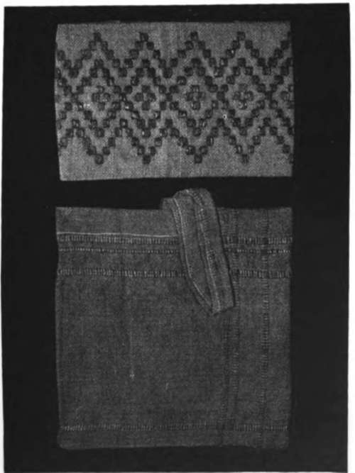 A raffia embroidered book jacket