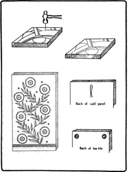 Tile with design